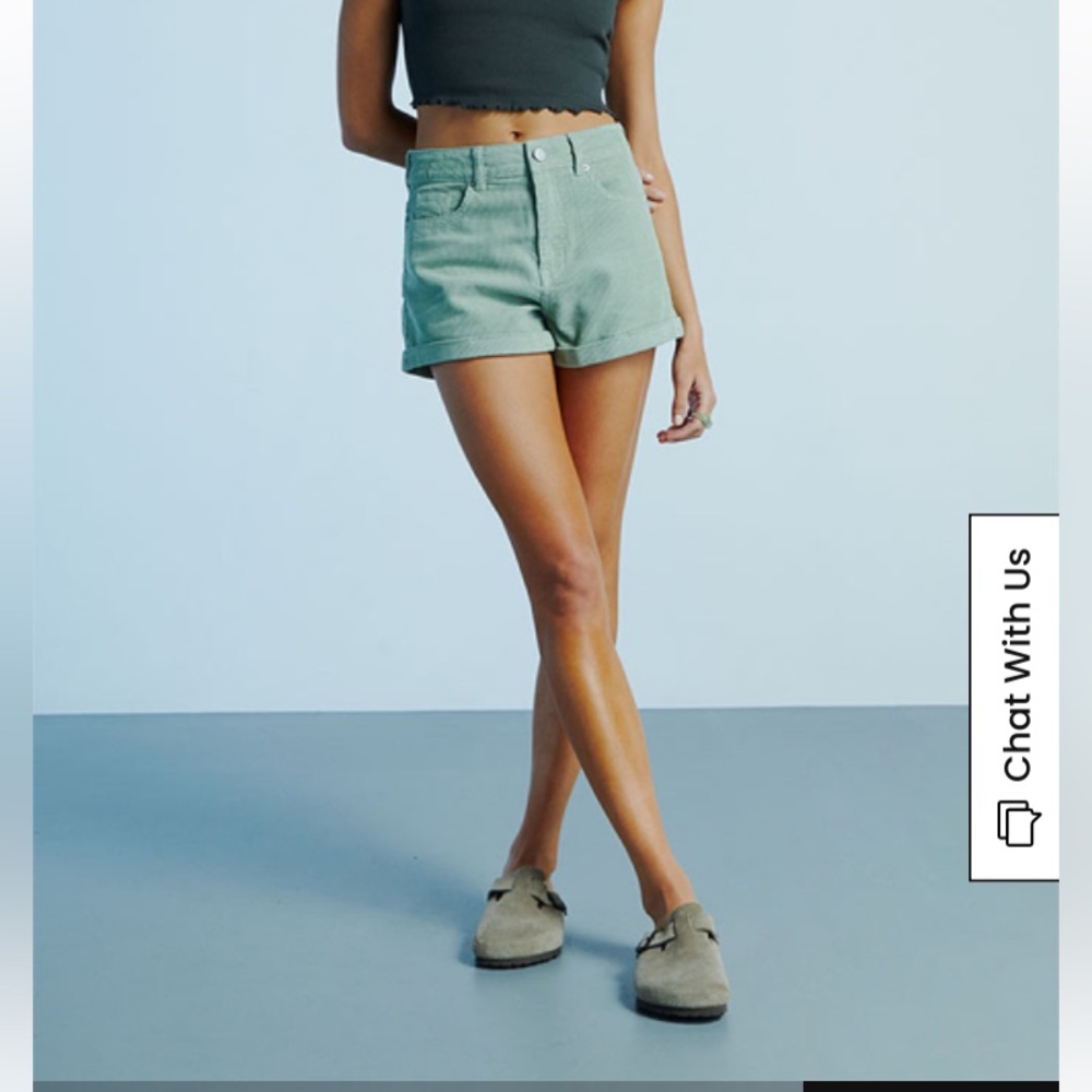 PacSun Sage Corduroy Mom Shorts